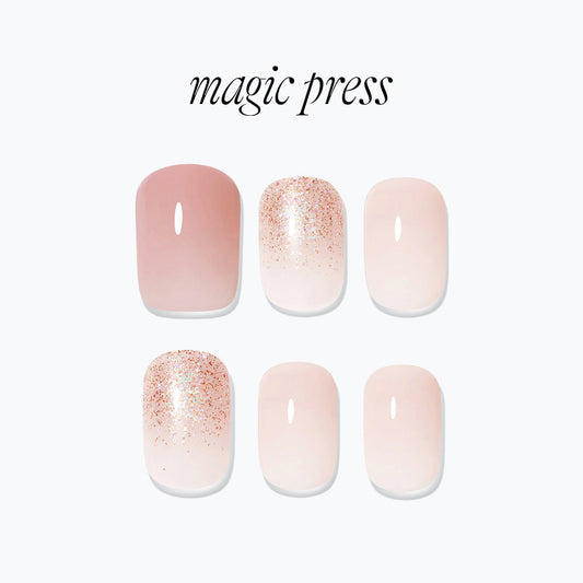 Dashing Diva Magic Press- Pink Crunch (Regular Round) | 穿戴甲| Press On Nail