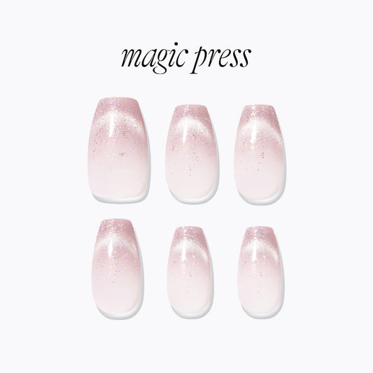 Dashing Diva Magic Press- Pink Flash (Coffin) | 穿戴甲| Press On Nail