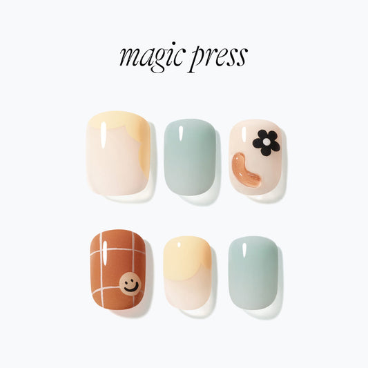 Dashing Diva Magic Press- Poki Poki (Short Square) | 穿戴甲| Press On Nail