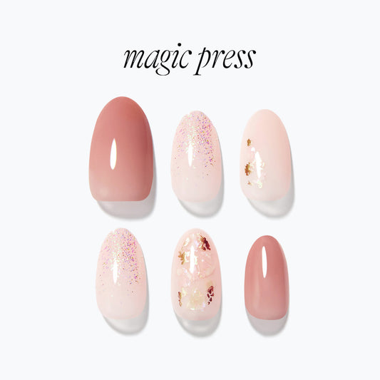 Dashing Diva Magic Press- Romance Story (Almond) | 穿戴甲| Press On Nail