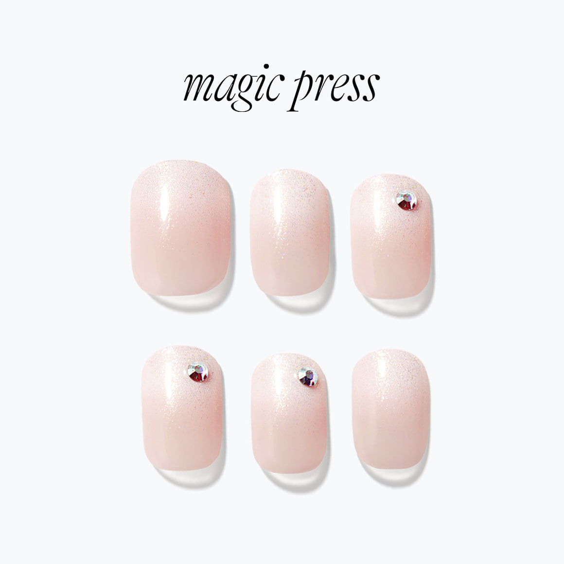Dashing Diva Magic Press- Shining White (Regular Round) | 穿戴甲| Press On Nail