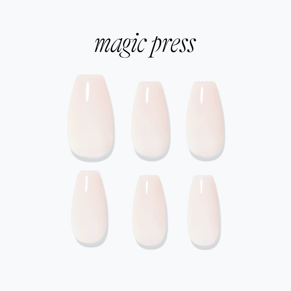 Dashing Diva Magic Press- Silky Cream (Coffin) | 穿戴甲| Press On Nail