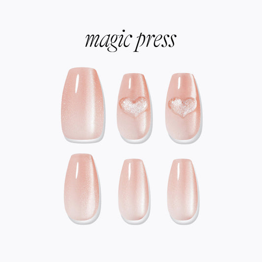 Dashing Diva Magic Press- Sugar Heart (Coffin) | 穿戴甲| Press On Nail