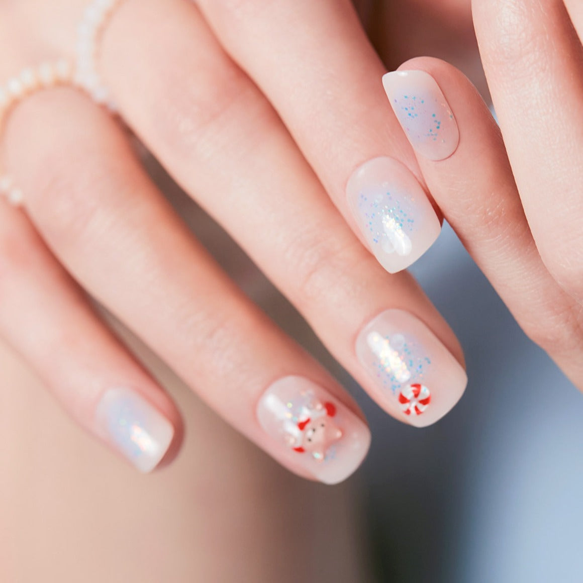 Dashing Diva Magic Press- Swim Bear (Regular Round) | 穿戴甲| Press On Nail