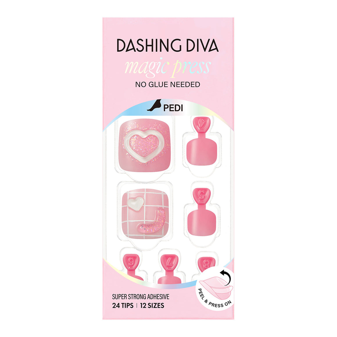 Dashing Diva Magic Press Pedicure- Love Joy | 穿戴甲(腳甲)| Press On Pedicure