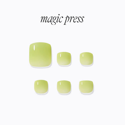 Dashing Diva Magic Press Pedicure- Olive green | 穿戴甲(腳甲)| Press On Pedicure