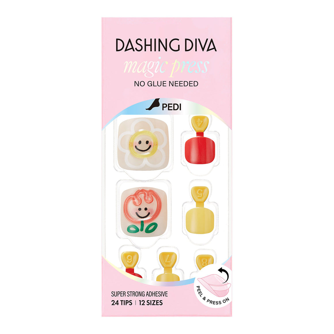 Dashing Diva Magic Press Pedicure- Petit Flower | 穿戴甲(腳甲)| Press On Pedicure