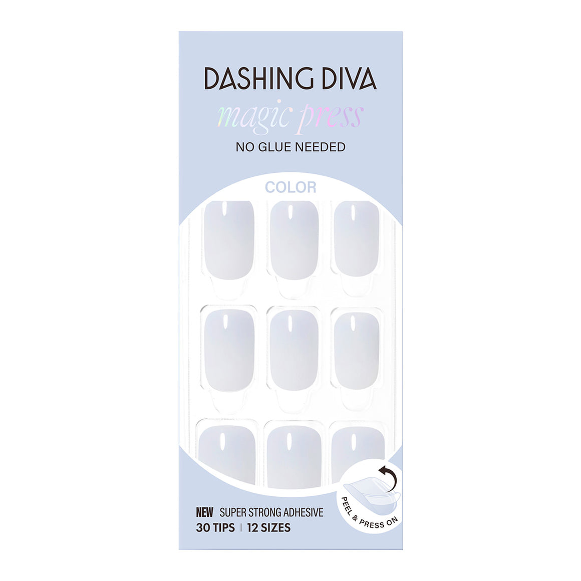 Dashing Diva Magic Press- Airy Blue (Regular Round or Short Square) | 穿戴甲| Press On Nail