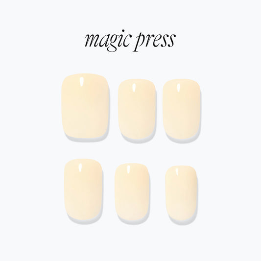 Dashing Diva Magic Press- Butter Yellow(Regular Round or Short Square) | 穿戴甲| Press On Nail