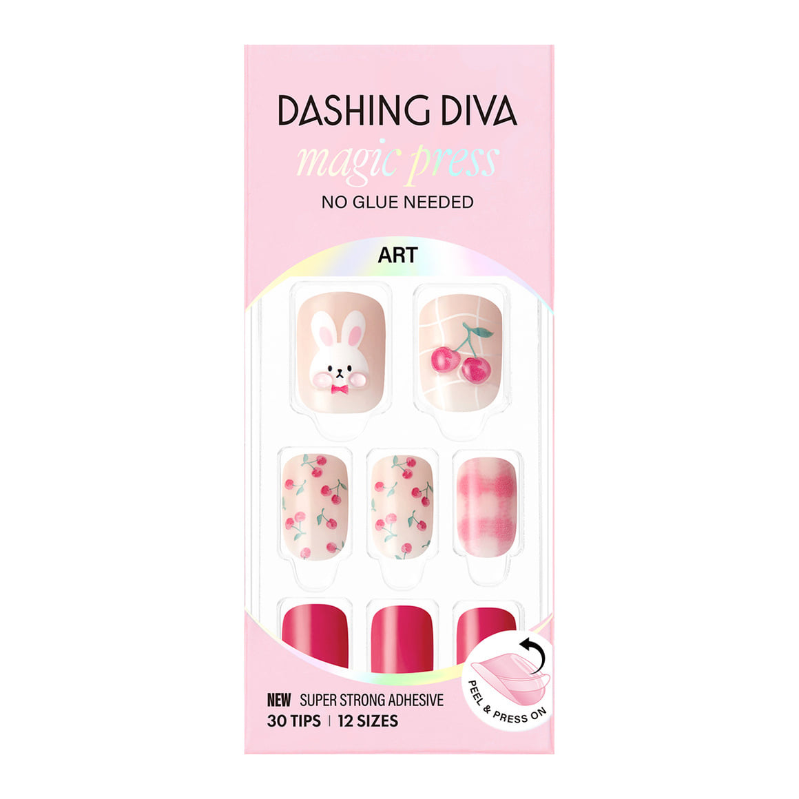 Dashing Diva Magic Press- Cherry Rabbit (Regular Round) | 穿戴甲| Press On Nail