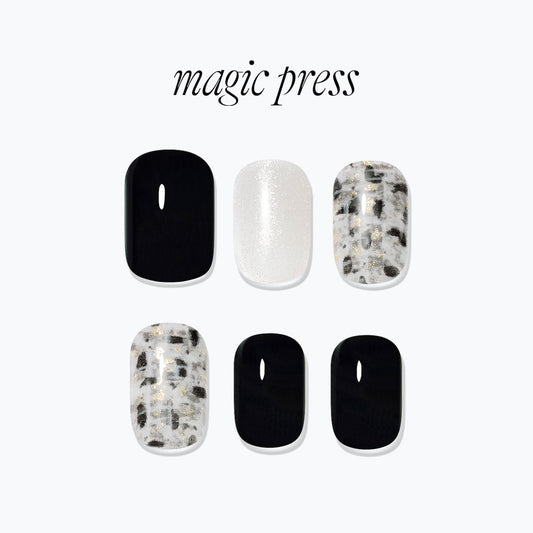 Dashing Diva Magic Press- Chic Tweed (Regular Round) | 穿戴甲| Press On Nail