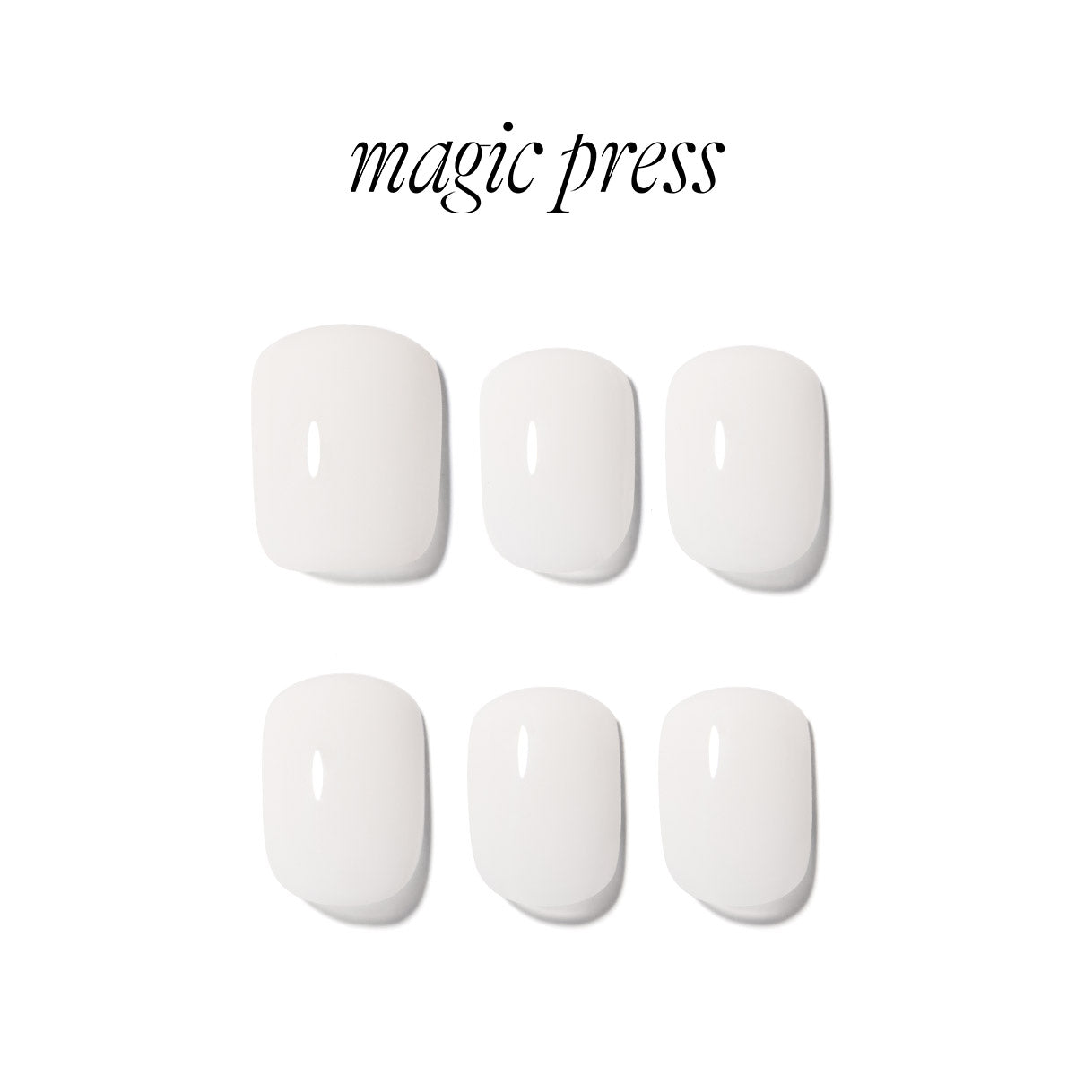 Dashing Diva Magic Press- Milk (short square) | 穿戴甲| Press On Nail