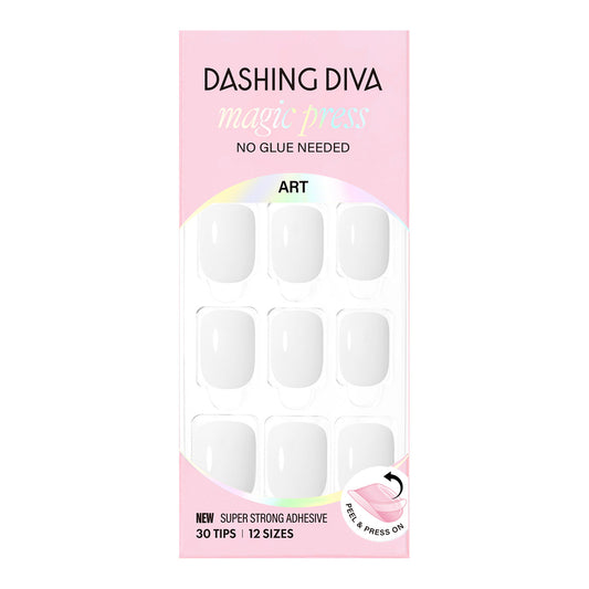 Dashing Diva Magic Press- Milk (short square) | 穿戴甲| Press On Nail