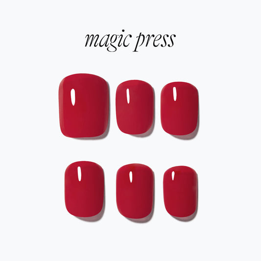 Dashing Diva Magic Press- Red Pop (Short Square) | 穿戴甲| Press On Nail