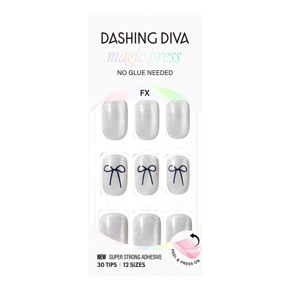 Dashing Diva Magic Press- Ribbon Core (Regular Round) | 穿戴甲| Press On Nail
