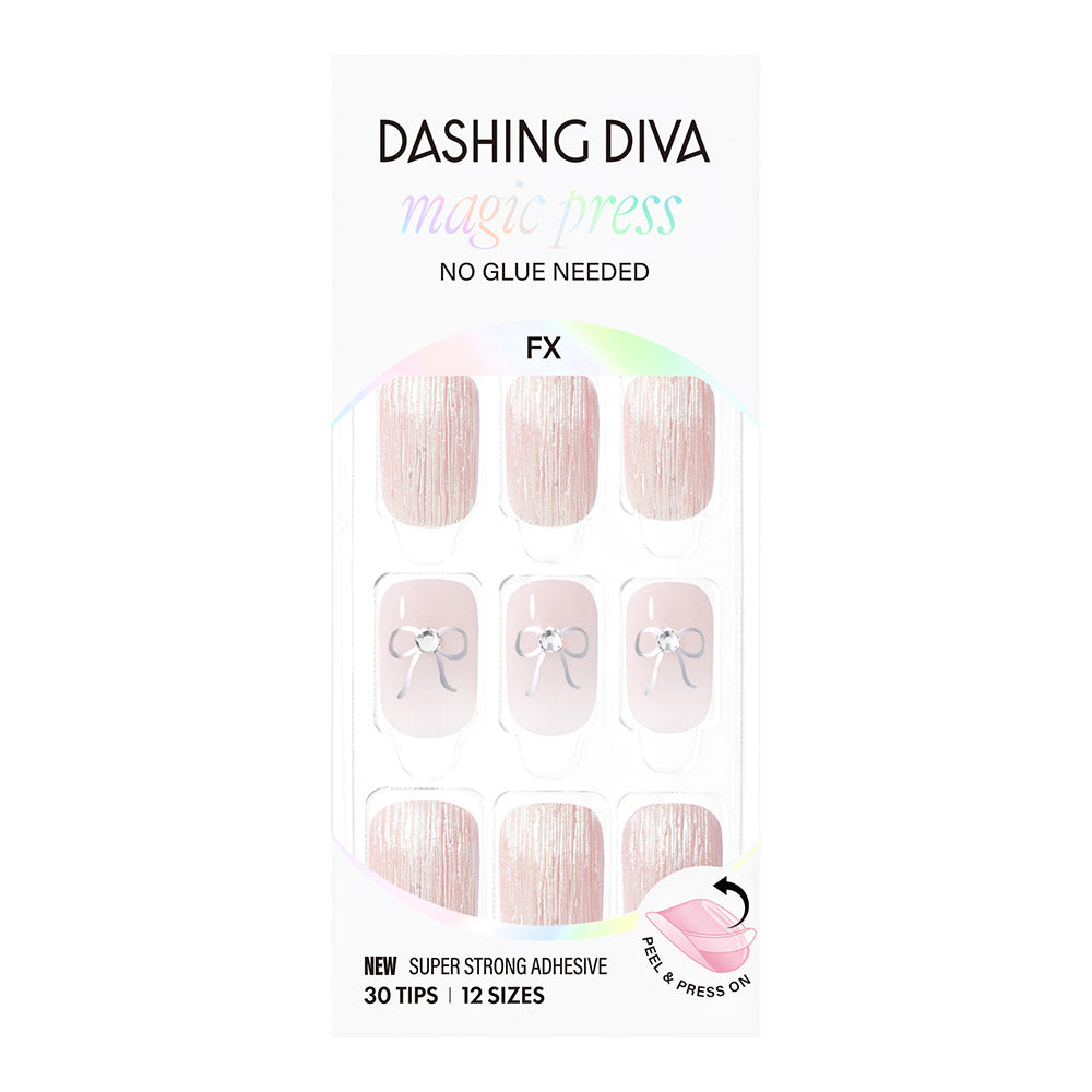 Dashing Diva Magic Press- Ribbon Pleats (Regular Round) | 穿戴甲| Press On Nail