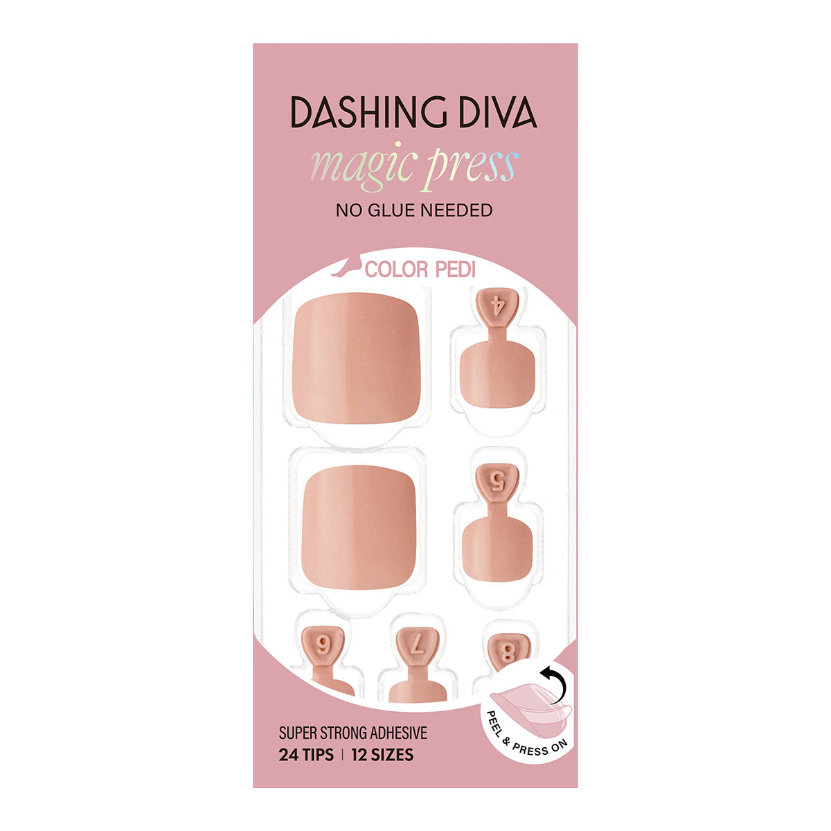 Dashing Diva Magic Press Pedicure- Special Pink | 穿戴甲(腳甲)| Press On Pedicure