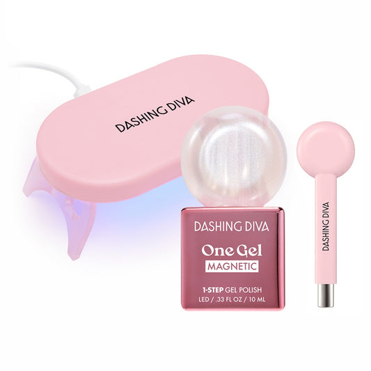Magnetic - Moon Blush Set | GEL甲油 | Magnetic Gel|貓眼凝膠GEL甲油入門套裝 - 包括專屬LED燈及磁石棒