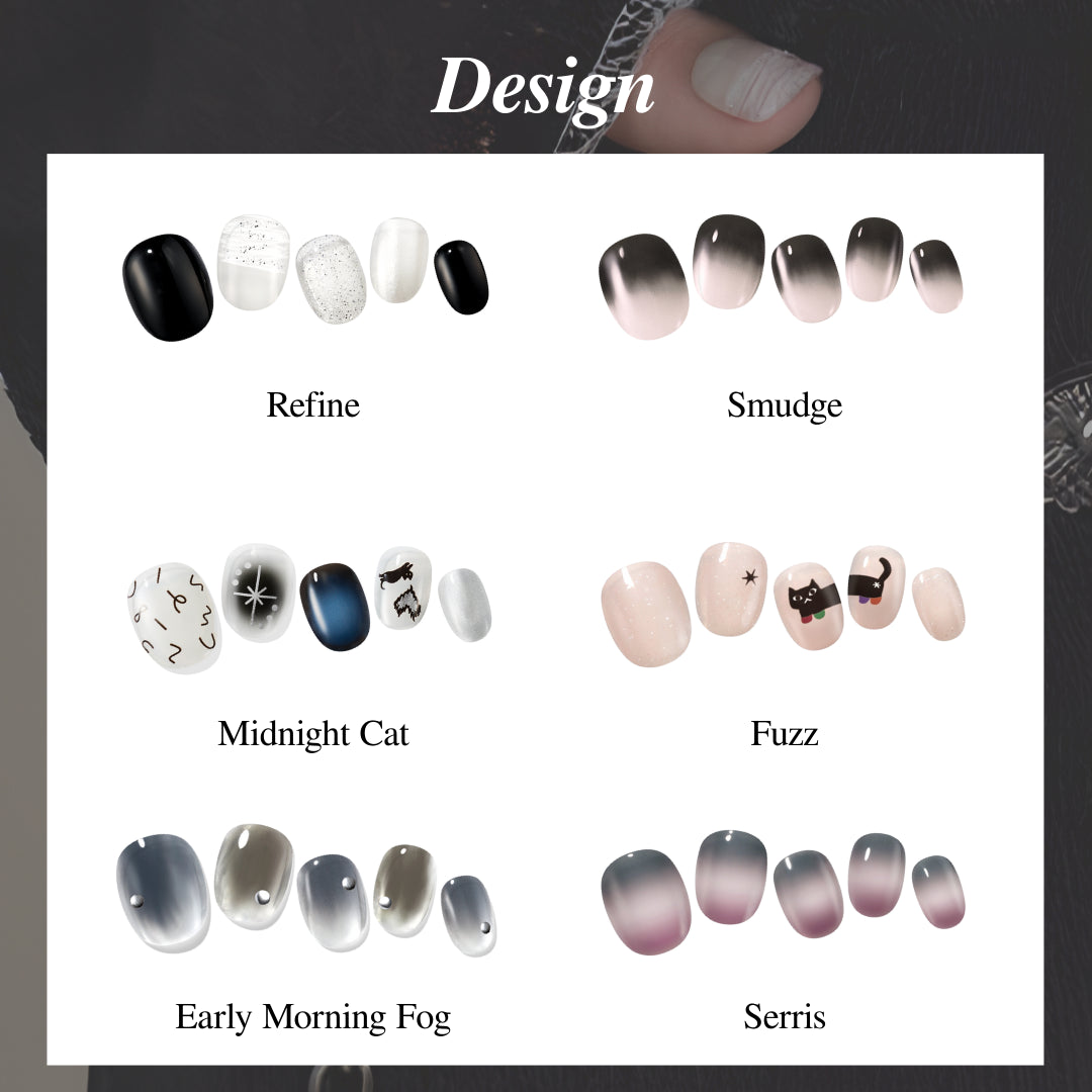 Men's Nail Sticker Starter Kit (2 Design Packs + Remover) - No UV Lamp Needed | Korean Quality