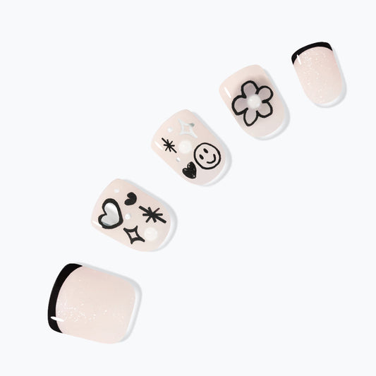 Dashing Diva | Mini Tattoo (Short Square) | 穿戴甲| Press On Nail