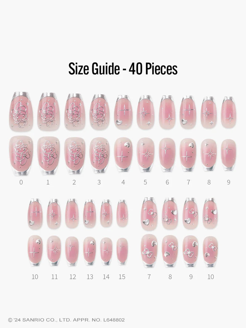 Finger Suit My Melody 美甲|My Land (Coffin) | 穿戴甲| Press On Nail