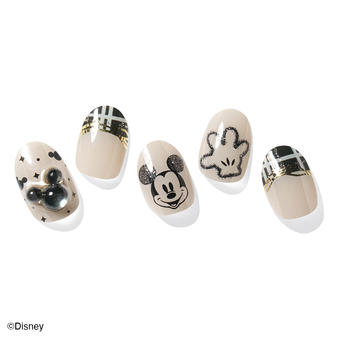 Ohora Japan Disney|N Classic Mickey|指甲貼|Semi Cured Gel | 聖誕米奇| Disney Christmas