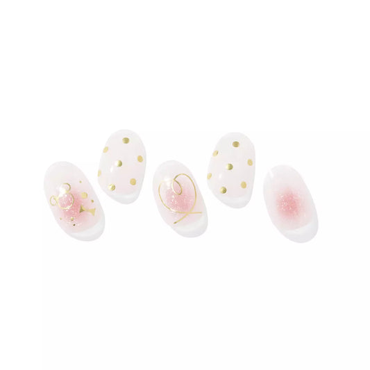 Ohora Japan Disney|ND-016-JC - Minnie nail stickers | 金色波點米妮|指甲貼|Semi Cured Gel