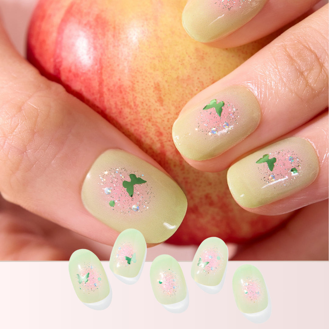 Ohora Korea | N Guava Glint Nails | 指甲貼| Semi Cured Gel
