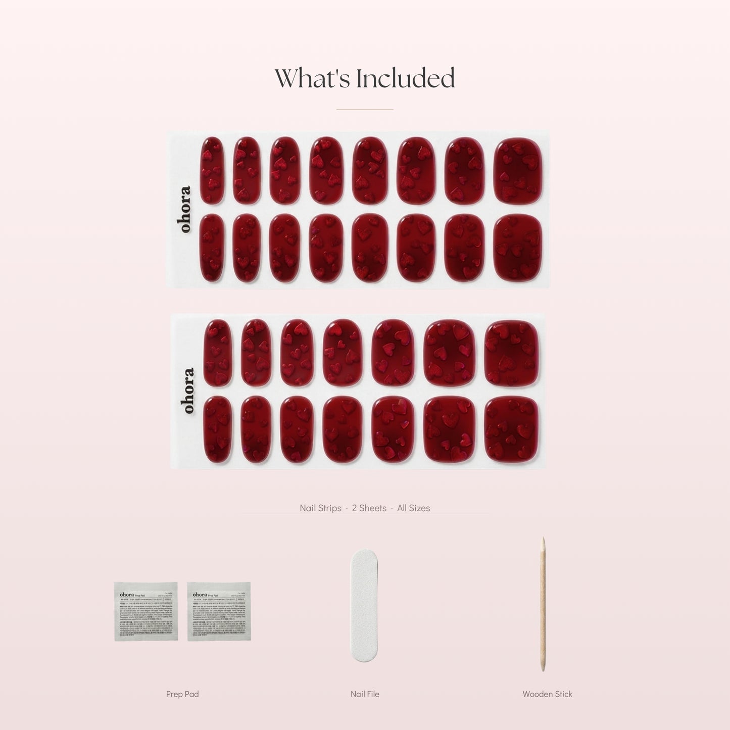 Red Gel Nail Wraps