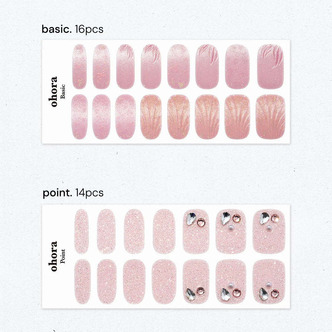 Ohora Japan | N Mermaid Glow | 指甲貼 | Semi Cured Gel