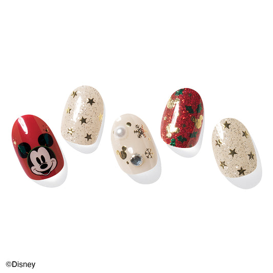 Ohora Japan Disney|N Mickey's Christmas|指甲貼|Semi Cured Gel |聖誕米奇| Disney Christmas |香港迪士尼聖誕