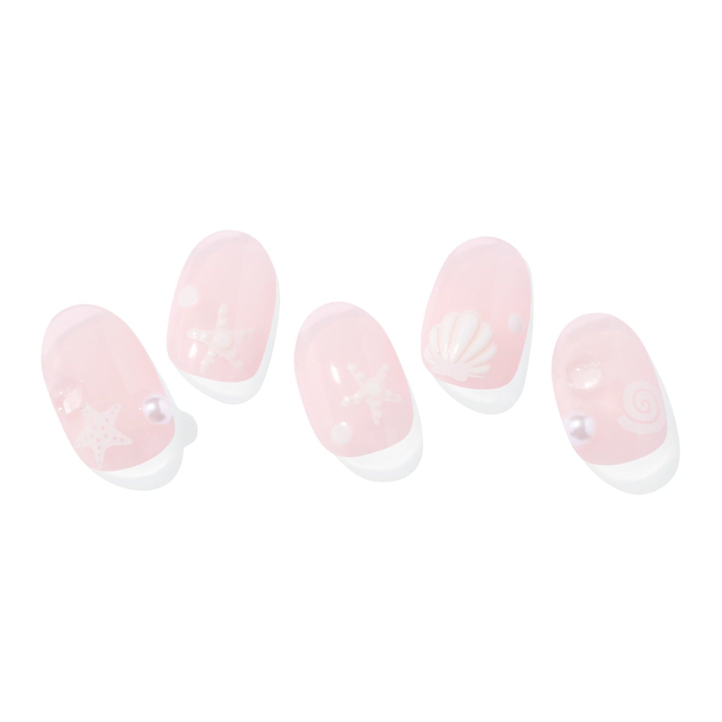 Ohora Korea | N Seashell Love Nail | 指甲貼| Semi Cured Gel