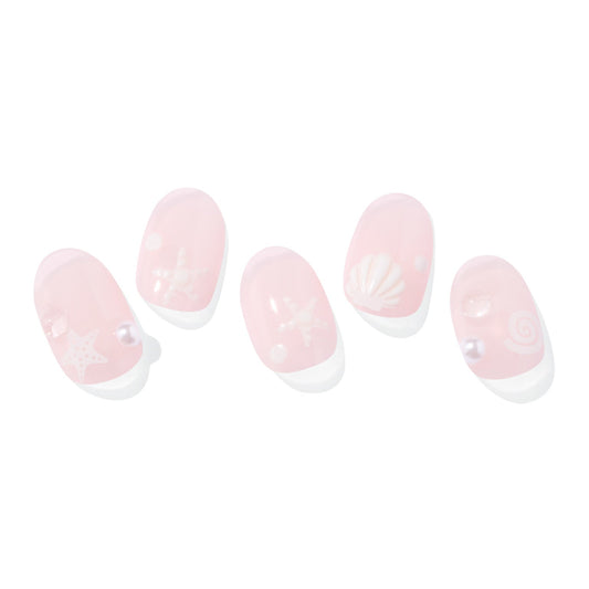 Ohora Korea | N Seashell Love Nail | 指甲貼| Semi Cured Gel