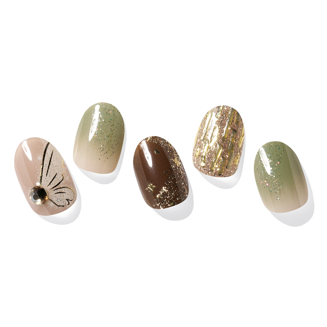 Ohora Japan Disney|N Tinker Bell's Neverland|指甲貼|Semi Cured Gel