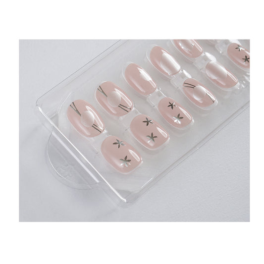 Nude Pearl Nail Tips| 半固化凝膠硬甲片|指甲貼|Nail Tip |Gelato Factory-KR