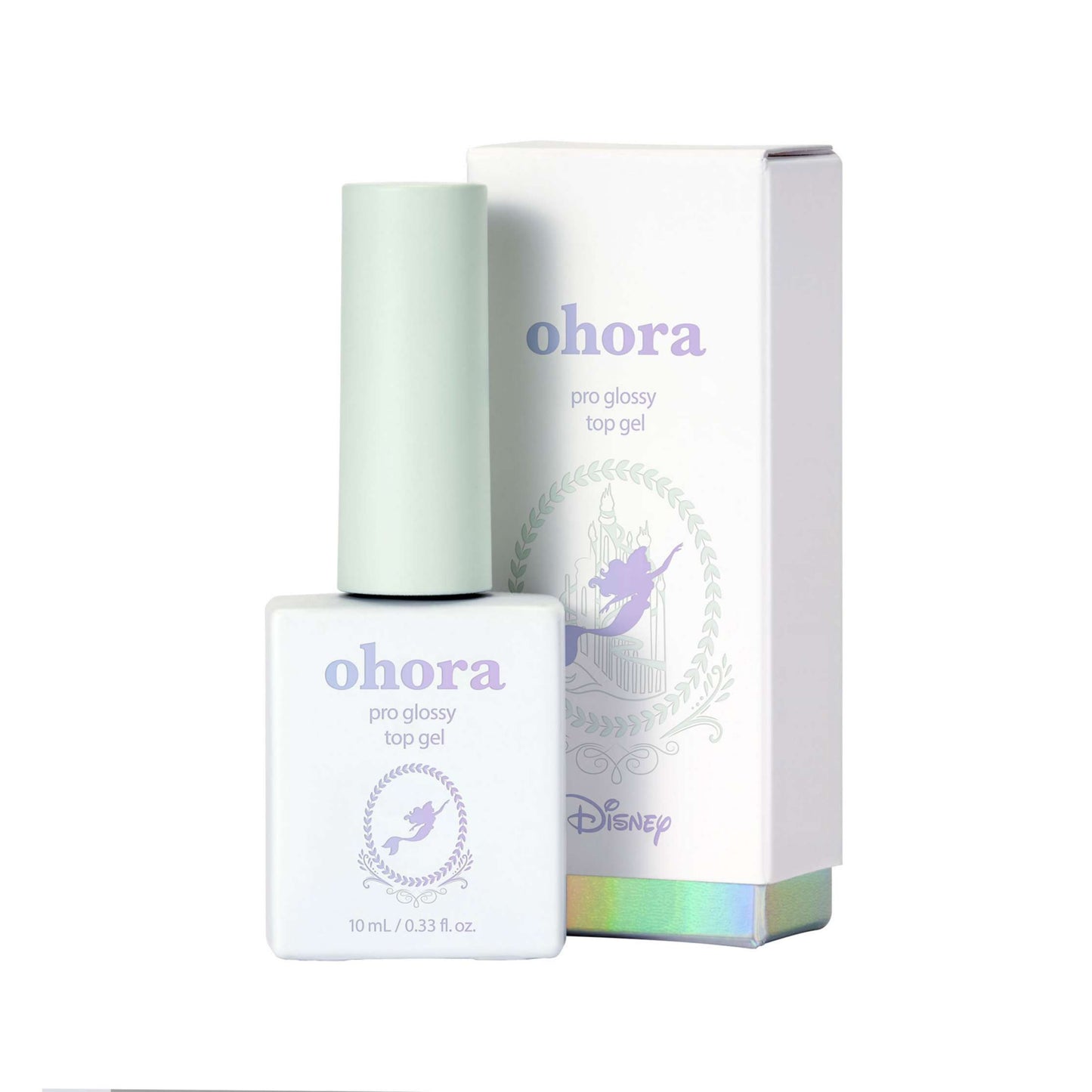 Ohora Disney Ariel Top gel | Ohora 小魚仙指甲貼面油|美甲工具