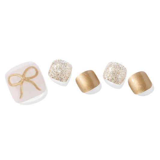 Ohora Korea | P Gold Charlotte Pedi | 腳甲貼| Semi Cured Gel