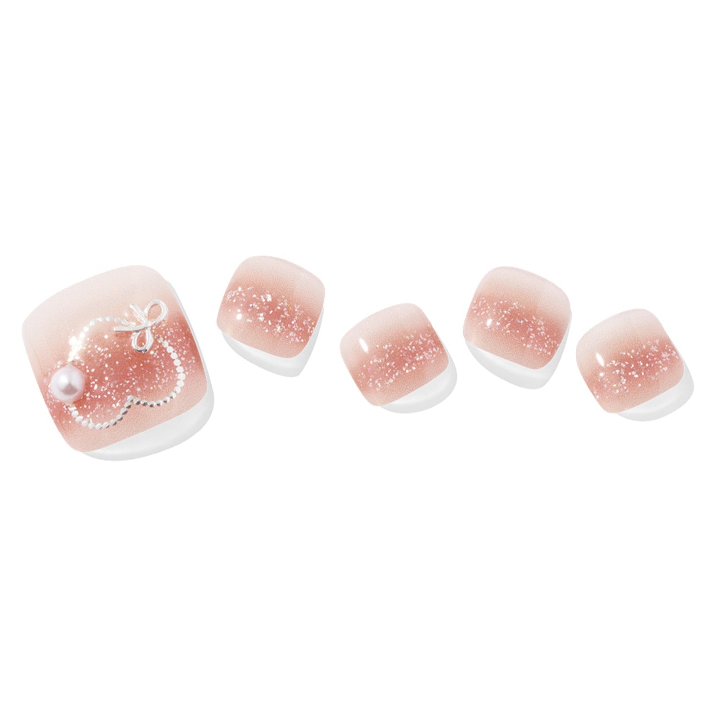 Ohora Korea | P Heart Link Pedi | 腳甲貼| Semi Cured Gel