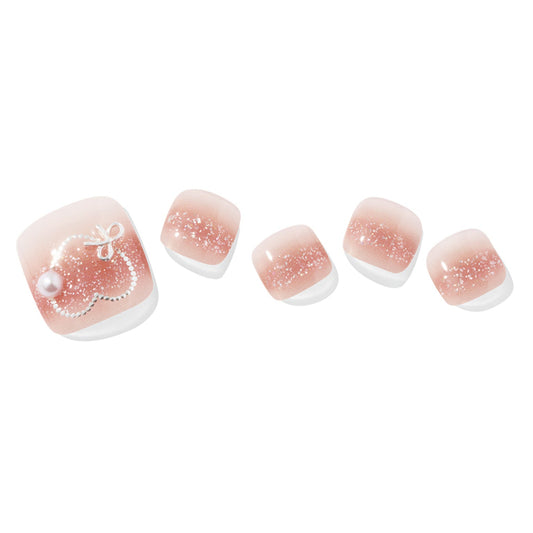 Ohora Korea | P Heart Link Pedi | 腳甲貼| Semi Cured Gel