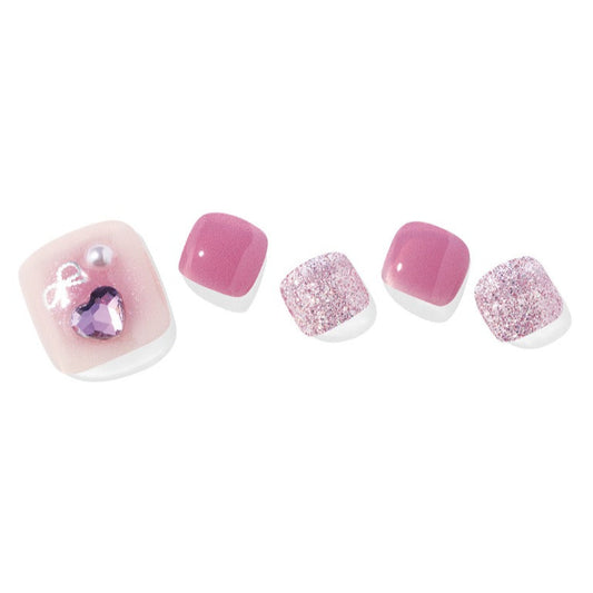 Ohora Korea | P Pink Bell Pedi | 腳甲貼| Semi Cured Gel