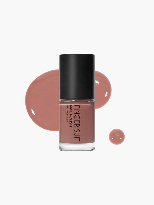 Finger Suit | Peach Water | 指甲油 | Solid Color Nail Polish| 桃子裸粉指甲油 | 清甜漸層