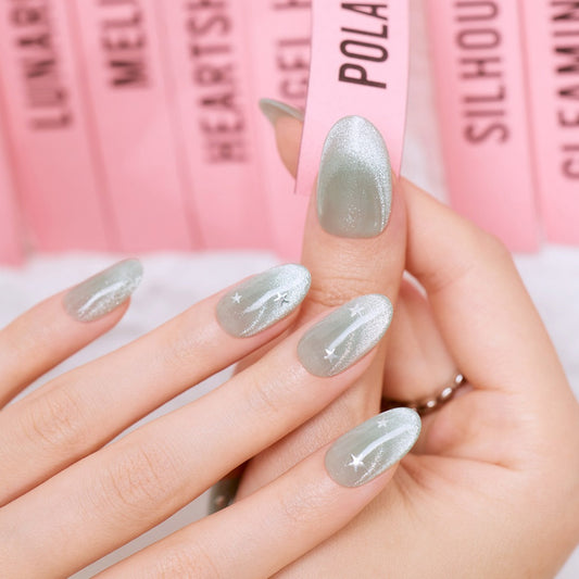 綠色貓眼穿戴甲