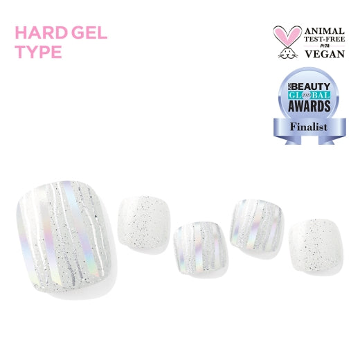Prism Ice White|腳甲貼|Hard Gel |Edgeu
