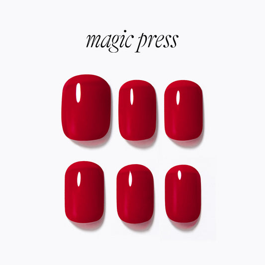 Dashing Diva Magic Press- Red Pop (Regular Round) | 穿戴甲| Press On Nail