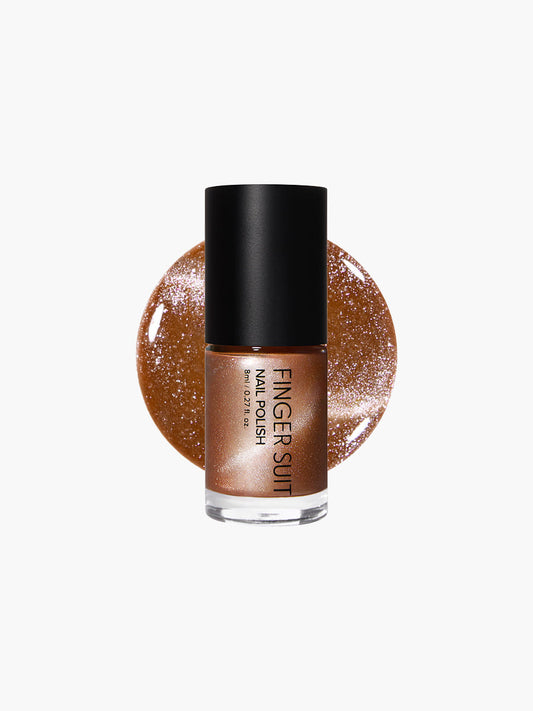 Finger Suit | Rising Sun | 指甲油 | Magnetic Nail Polish| 貓眼指甲油 | 曙光銅金