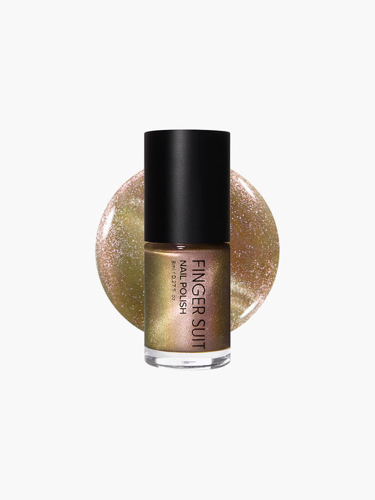 Finger Suit | Sheer Glint | 指甲油 | Magnetic Nail Polish|貓眼指甲油 | 淡粉閃光