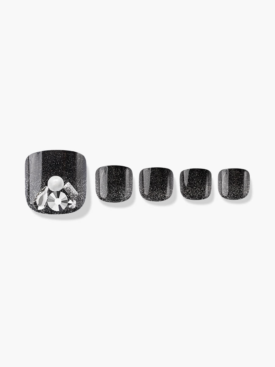Finger Suit Shine Like a Diamond Pedi | 穿戴甲(腳甲)| Press On Pedicure