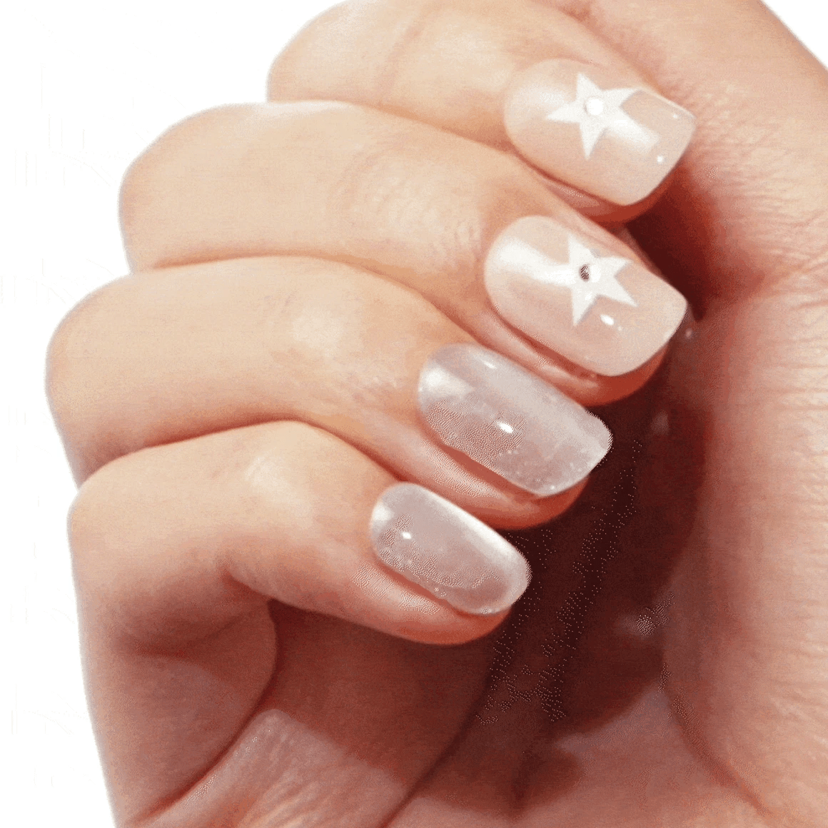 Dashing Diva Magic Press- Silver Rooster (Regular Round) | 穿戴甲| Press On Nail