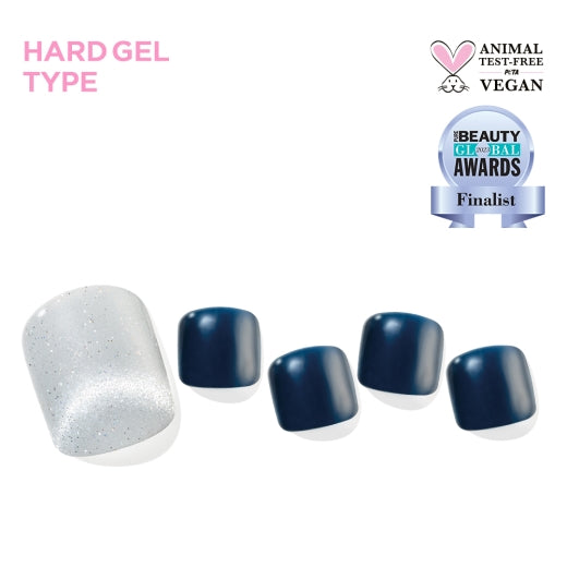 Edgeu Snow Navy Magnet | 腳甲貼| Hard Gel