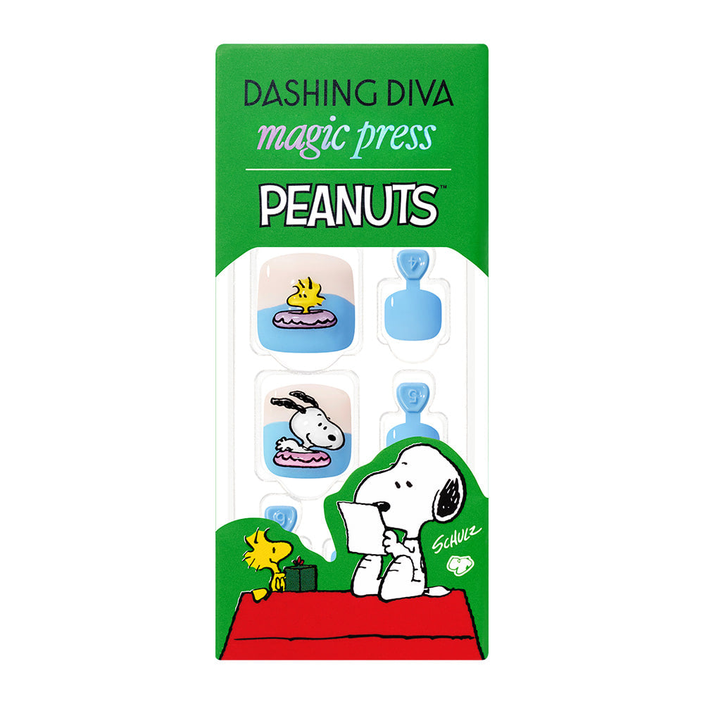 Dashing Diva Magic Press Pedicure- Summer Snoopy | 穿戴甲(腳甲)| Press On Pedicure